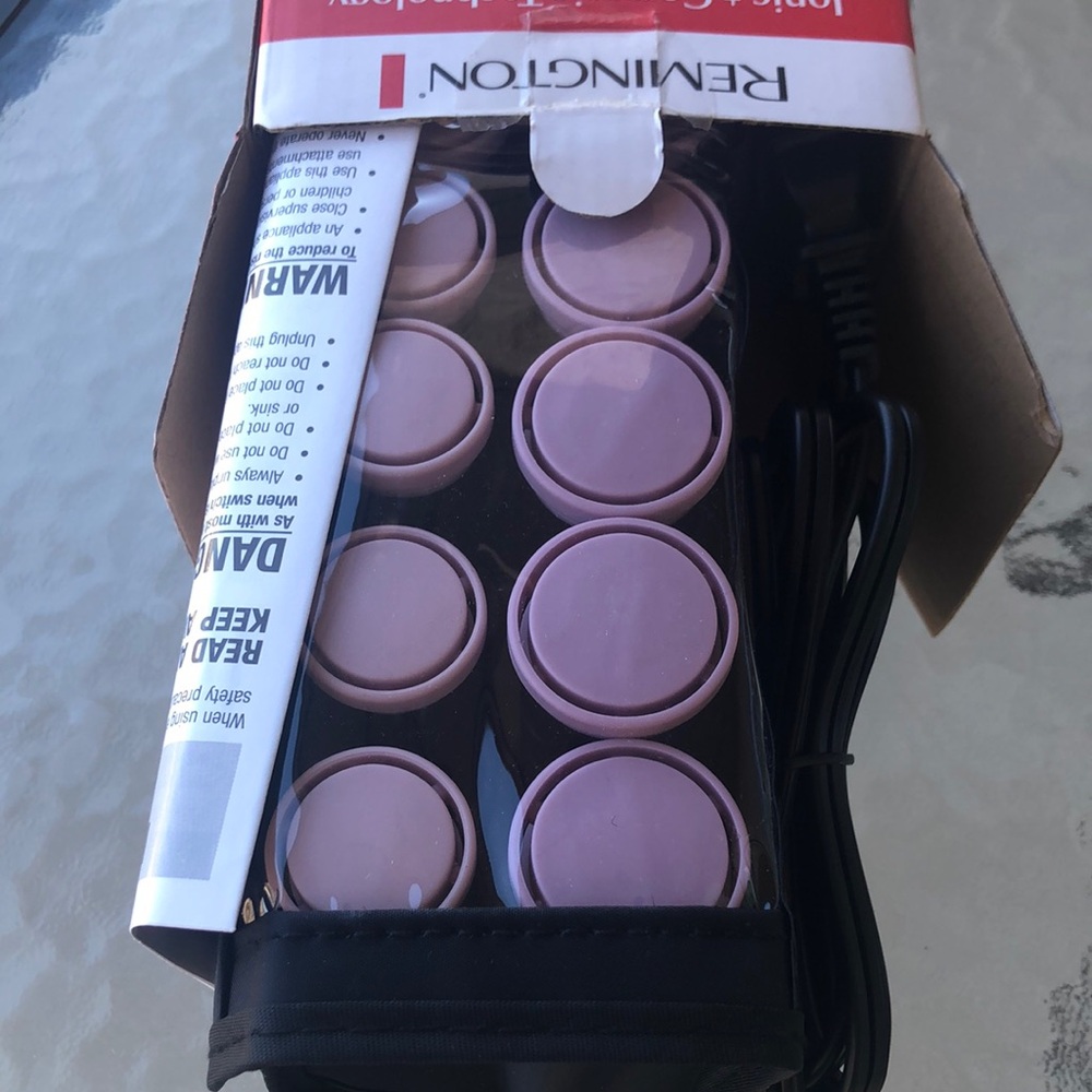Remington Ionic Ceramic Hot Rollers - Black and Pink - Picture 2 of 4
